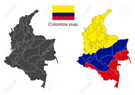 Colombia Map Vector Colombia Flag Vector Royalty Free Cliparts Vectors And Stock Illustration Image 39075596