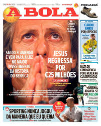 Sporting clube de portugal comc mhih om (portuguese pronunciation: Jorge Jesus E Capa Em Jornais De Portugal Que Divergem Sobre Valor Investido Pelo Benfica Futebol Portugues Ge