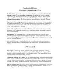 May 18, 2021 · capstone examples apa / mba capstone paper: Student Guidelines Capstone Articulation Apa Apa Standards