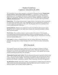 What things you need to install the software and how to install them. Student Guidelines Capstone Articulation Apa Apa Standards