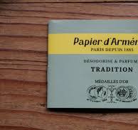 Set of 10 Genuine Papier d'Arménie Natural Deodorizing Paper, Triple Notebook