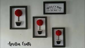 Diy hiasan dinding yang dibuat sendiri kini semakin digemari banyak orang di tengah pandemi. Diy Room Decor From Felt Hiasan Dinding Minimalis Dari Kain Flanel Youtube