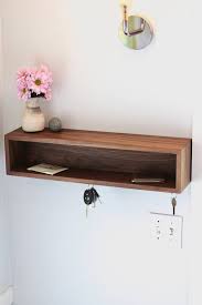 Modern Entryway Organizer With Magnetic Key Hooks In Choice Of Etsy This one features nine black hooks on the. modern entryway organizer with magnetic key hooks in choice of hardwood mid century modern style