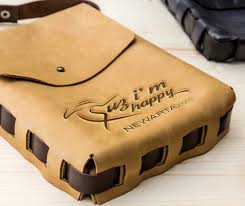 Download Because I M Happy Free Bag Mockup Newarta Bag Mockup Upcycled Leather Free Bag
