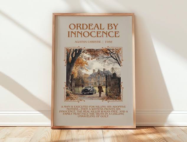 Ordeal by Innocence by Agatha Christie Book Poster, Mystery Literary Wall  Art, Bookish Gift, Reading Nook Print - Etsy