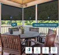 Amazon.com: WEFFORT Motorized Outdoor Roller Shades,Patio ...