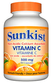 Because your body doesn't produce vitamin c, you need to get it from your diet. Vitamin C Non Acidic Calcium Ascorbate Sunkist Vitamins