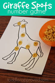 Giraffe Spots Number Game Toddler Approved Preschool Zoo Theme Zoo Preschool Zoo Crafts
