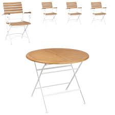 Www.daenischesbettenlager.de › qualität sehr preiswert. Gartenmobel Set St Croix O 100 Cm 4 Klappstuhle Danisches Bettenlager