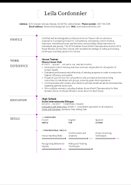 Training trainer resume samples and examples of curated bullet points for your resume to help you get an interview. Horse Trainer Resume Sample Kickresume