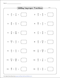 adding unlike fractions different denominators worksheets