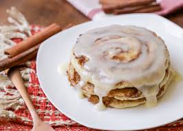 (1 cup powdered sugar, vanilla, 1 cup powdered sugar, milk, 1 cup powdered sugar) ice warm cinnamon rolls generously. Cinnamon Roll Pancakes With Cream Cheese Frosting Lil Luna