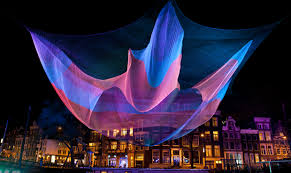 Czech Republic Prague Light Festival Signal Janet Echelman Festival Lights Public Art
