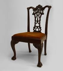 English Chippendale Mahogany Ribbon Side Chair Georgian Furniture Chair English Furniture Style