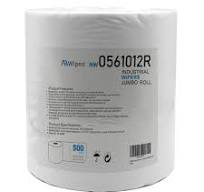 1-Roll(500 wipes) Cleanroom Wipes 10"× 12" Nonwoven Wipers Jumbo Roll Cellulose/Polyester Blend (No. NW0561012R -10, Free Shipping)