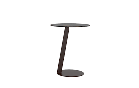 Metal base with black powdercoat finish. Puck Side Table Coffee Side Tables Jesse Henri Living