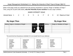 Anger Management Worksheets For Adults Intensity Of Emotion Anger Management Worksheets Anger Worksheets Anger Management For Adults