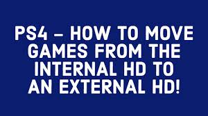 Installing a ps4 hard drive is a lot more time consuming than increasing the storage via an external solution. Ps4 How To Move Games From The Internal Hd To An External Hd Youtube