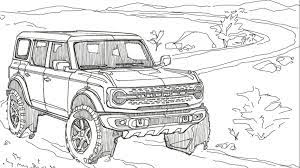 Coloring page 2018 for monster truck para colorear, you can see monster truck para colorear and more pictures for. Ford Drops Coloring Pages For The 2021 Bronco And Bronco Sport Carscoops