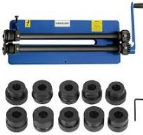 Macchina per piegatura circolare, 460 mm, manuale da 18", piegatrice a  tubo, con 2 rulli e mano : Amazon.it: Fai da te