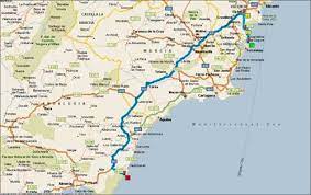 Karta över lagunas de la mata och torrevieja. Karta Over Spanien Med Stader Karta Over Spanien Och