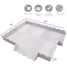 Baby Play Mat With Fence Extra Large 5ft X 6ft Non Toxic Foam Puzzle Floor Mat For Kids Toddler Walmart Com Baby Play Mat Baby Play Mat Foam Baby Play