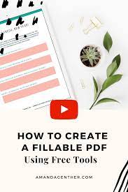 How To Create A Fillable Pdf Using 100 Free Tools Free Tools Online Coaching Business Pinterest For Business