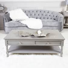 To finish the coffee table, apply two coats of clear polyurethane and add slimline handles to the drawer runners range in length and are supplied as two parts per side. Arabella Taupe Wood 4 Drawer Coffee Table Lounge Table Picture Perfect Home