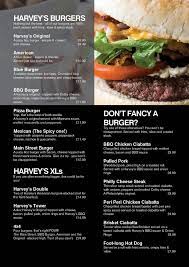 Menu Design Print For Harvey S New York Bar Grill Llandudno Page 4 Menu