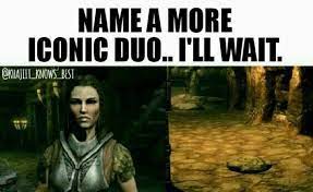 Lydia Is The Legitimate Worst Especially For Anything Stealth Skyrim Funny Skyrim Memes Elder Scrolls Memes
