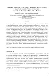 Pernyataan umum dan aspek yang dilaporkan merupakan struktur dari teks… a. Pdf Pelatihan Pemanfaatan Microsoft Office 365tm Bagi Pendidik Di Kabupaten Klaten Untuk Mewujudkan 21st Century Learning Sebuah Langkah Awal