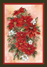 Toland Home Garden Poinsettia Spray 28 X 40 Inch Decorati Christmas Garden Flag Christmas Poinsettia Poinsettia