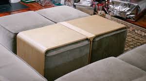 It can also function neatly as a coffee table, using a. Kerf Bending Plywood Diy Ottoman Table Build Youtube