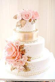 Simple Wedding Cake Ideas 61 Pink Wedding Cake Gold Wedding Cake Cool Wedding Cakes