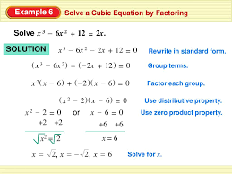 Review how to find zeroes of a cubic in special situations. Ppt 6 5 Factoring Cubic Polynomials Powerpoint Presentation Free Download Id 2795627