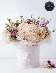 Collection Wonderful Mum Flower Hat Box M S Mums Flowers Hat Box Flowers Flower Arrangements