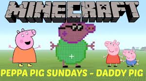 18 Learn How To Make Daddy Pig From Peppa Pig In Minecraft Click On The Image To See The Video D Pixel Art Tutorial Minecraft Pixel Art Pixel Art