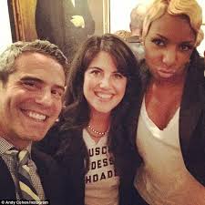 Andy Cohen with Monica Lewinsky and NeNe Leakes in Instagram snap