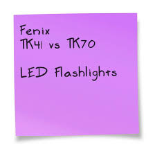Fenix Tk41 Vs Tk70 Specs Led Flashlights Comparison Chart