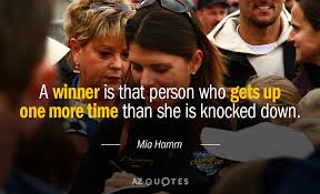 Hamm played many years as a forward for the united states women's national soccer team and was a founding member of the washington freedom. Top 25 Quotes By Mia Hamm Of 70 A Z Quotes