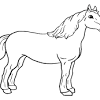 Gambar mewarnai anak tk kuda poni. 1