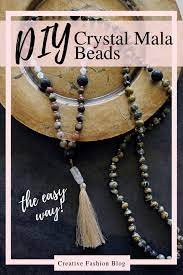 First, put all your 108 beads on your board in the order that you want to string them. Diy Crystal Mala Beads For Goal Setting Meditation Creative Fashion Blog