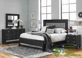 Set Tempat Tidur Minimalis Warna Hitam Jati Pribumi Set Kamar Tidur Perabot Kamar Tidur Ide Kamar Tidur