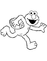 Elmo Plays Football Coloring Page Find Coloring Football Coloring Pages Elmo Coloring Pages Sesame Street Coloring Pages