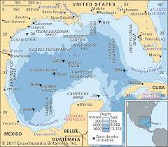 The gulf of mexico coast of the united states, from key west, fla., to the rio grande, is low and mostly sandy, presenting no marked natural features to the mariner approaching from seaward; Gulf Of Mexico Gulf North America Britannica