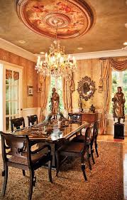 Yves And Martine Naar S Of Columbia Sc S Dining Room The Wooden Carved Figures Are German And Are Believed Classic Dining Room House Design Interior Concept