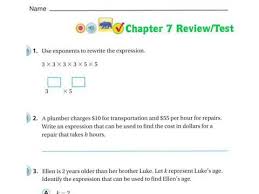 Place value, multiplication, and expressions. 6th Grade Go Math Chapter 7 Test Review Youtube