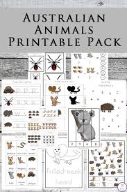 Australian Animals Printable Pack Australia Animals Australia Crafts Australian Animals