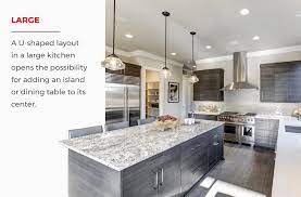 There Are Many Design Options You Have With A Large U Shaped Kitchen Layout Like Adding A Kitchen Islan Kitchen Layout Kitchen Designs Layout U Shaped Kitchen