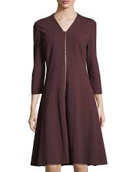 Lafayette 148 New York Rosalie Ponte Zip Front Dress Zip Front Dress Dresses Lafayette 148 New York